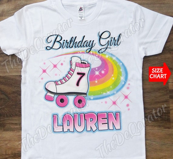 Birthday Girl 7 Roller Skates Kids Birthday T-Shirt Birthday Girl 7 Roller Skates Kids Birthday T-Shirt