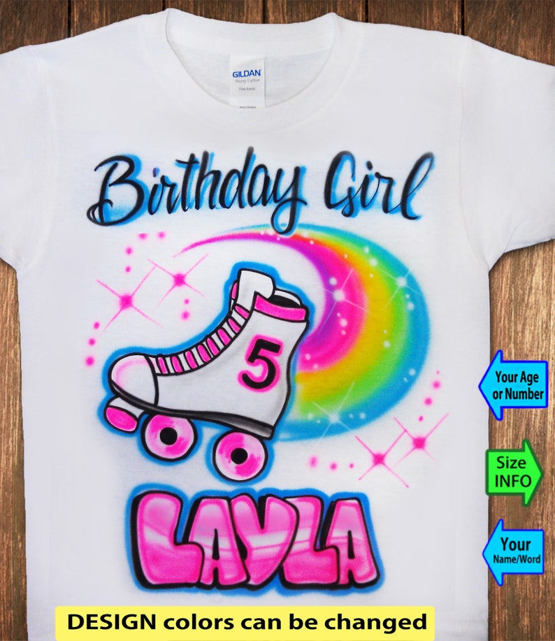 birthday airbrush t shirts