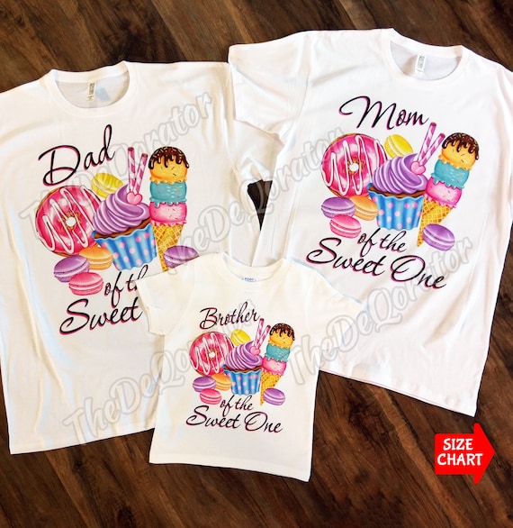 Camiseta personalizada de dulces a juego para la familia tema de cupcake de galleta de helado de donut cumpleanos de carnaval de fiesta justa ninos pequenos jovenes y adultos Etsy Espana