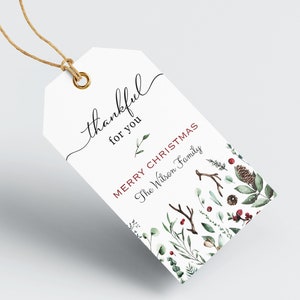 CADEAU DE Noël PERSONNALISÉ MODIFIABLE IMPRIMABLE ou étiquette de faveur