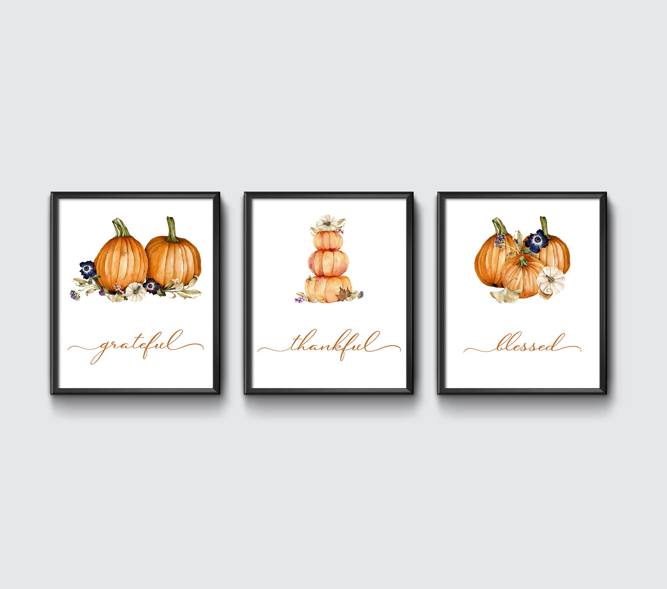 Celebrate Thanksgiving With Thankful, Grateful, Blessed Friendsgiving Wine Glasses
