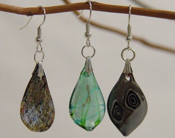 Multi-colored Fancy Glass Drop Earrings