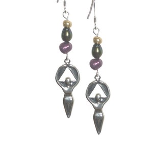 AA Earrings Alcoholics Anonymous Sterling Silver Women in Recovery