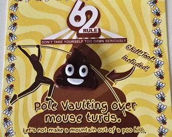 Rule 62 Collection – Poop Bead Recovery Charm "Let's not make a mountain out of a poo hill"