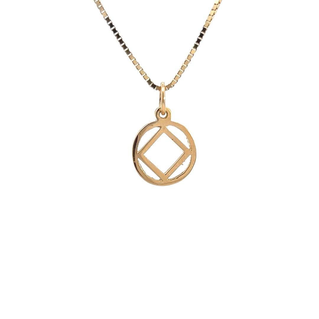 CHOORO Narcotics Anonymous Necklace – 12 Step Program Pendant, Addiction Recovery Gift For Men And Women - View #2