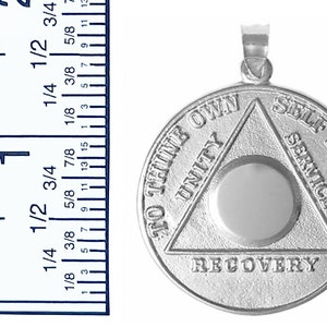 Alcoholics Anonymous Sterling Silver, Large Recovery Medallion, Blank ...