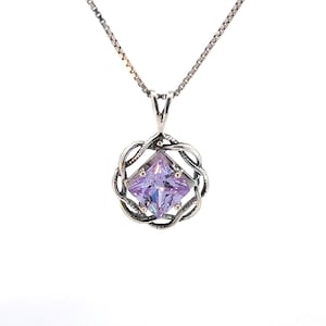 Narcotics Anonymous Sterling Silver, Basket Weave RE-BIRTHSTONE Pendant Chain Sold Separately
