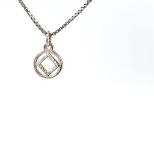 Narcotics Anonymous Sterling Silver, NA Symbol Pendant, Chain Sold Separately image 3