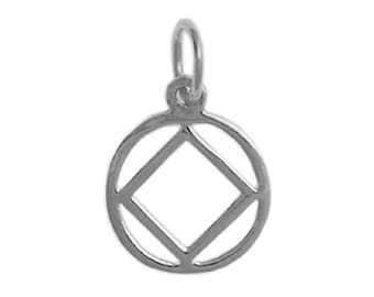Narcotics Anonymous, Sterling Silver, NA Symbol Pendant