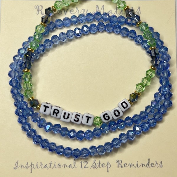 Trust God Friendship Bracelet by Recovery Matters