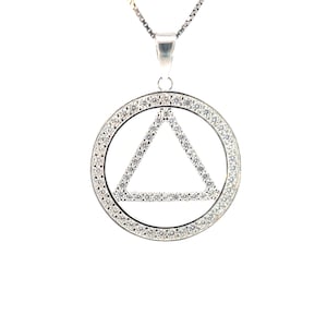 Alcohólicos Anónimos, Joyería de Recuperación, Regalo de Sobriedad, Medallón de AA, Regalo de Recuperación, Joyería de Sobriedad, Recuperación, Recuperación de Adicciones