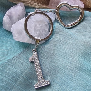 Heart Keychain Bling celebration by Recovery Matters