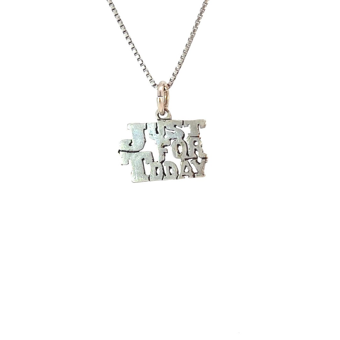 Anonymous Chain Narcotics Anonymous Saying Pendants Sterling Silver, NA