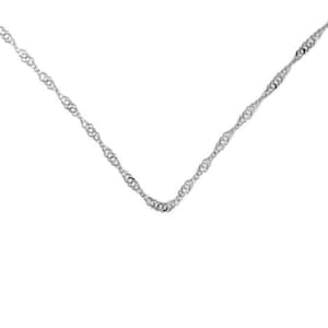 Singapore Chain 18&quot; Sterling Silver
