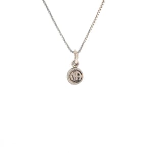 Narcotics Anonymous Sterling Silver Pendant, &quot;NA&quot; Initials in a Coin Style Chain Sold Separately