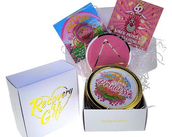 The "Sober Princess" Recovery Celebration Value Gift Box 3x3