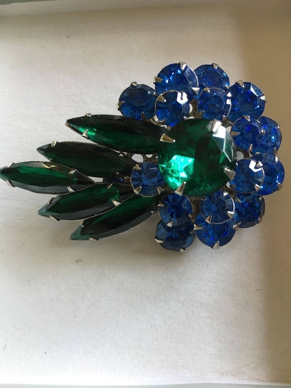 Fabulous Vintage Signed Judy Lee Brooch Pin Large