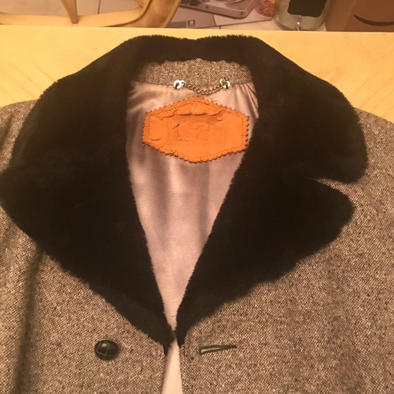 Mens Woolrich Faux Fur Collar Coat - Size 46 - image 5