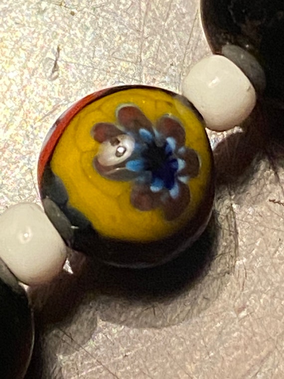 Miriam Haskell - Signed - Black Venetian Glass Be… - image 6