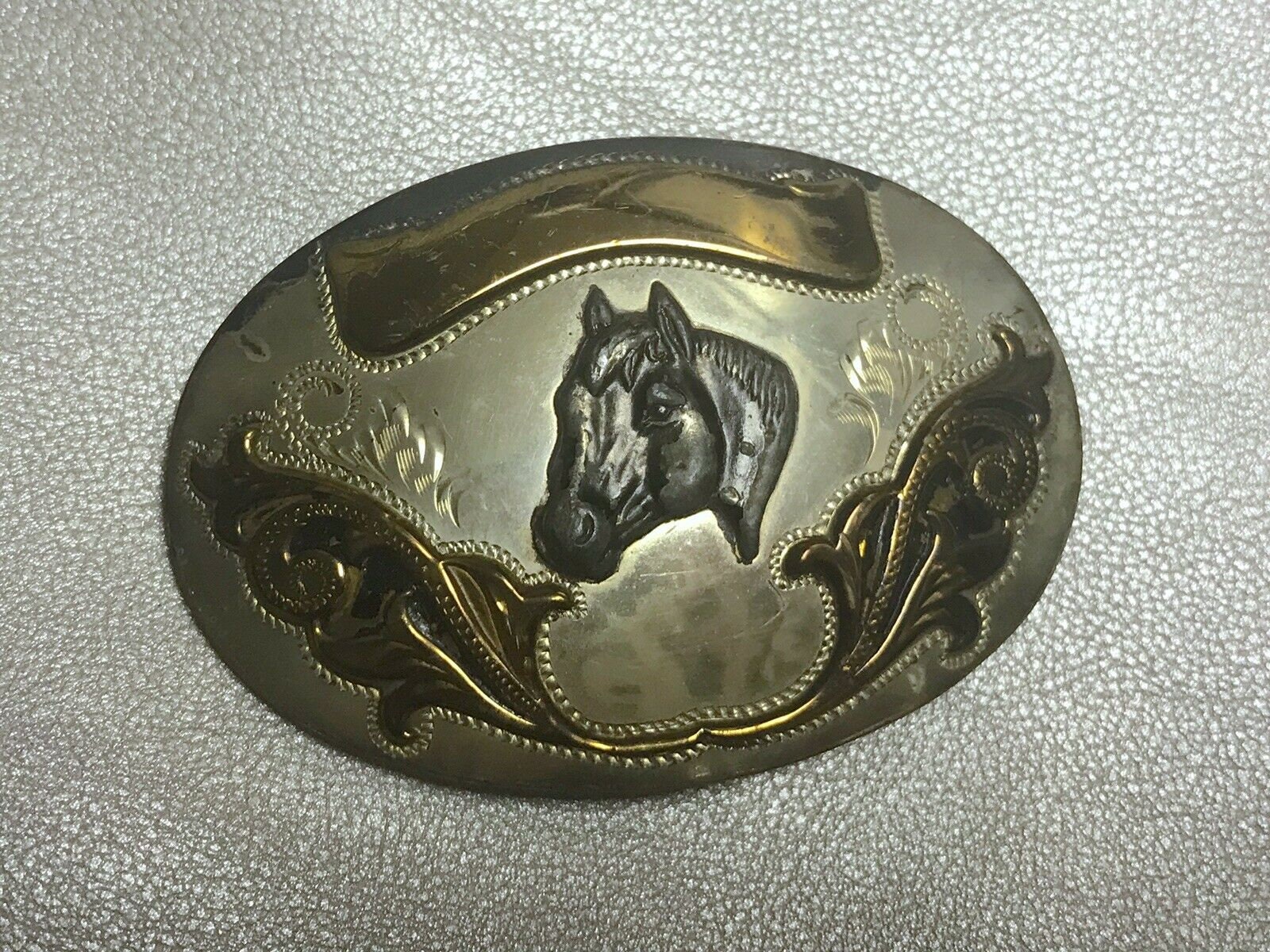 Vintage Silver Belt Buckle by Irvine 