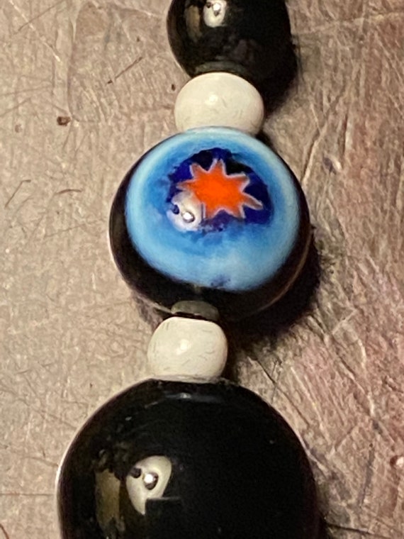 Miriam Haskell - Signed - Black Venetian Glass Be… - image 8