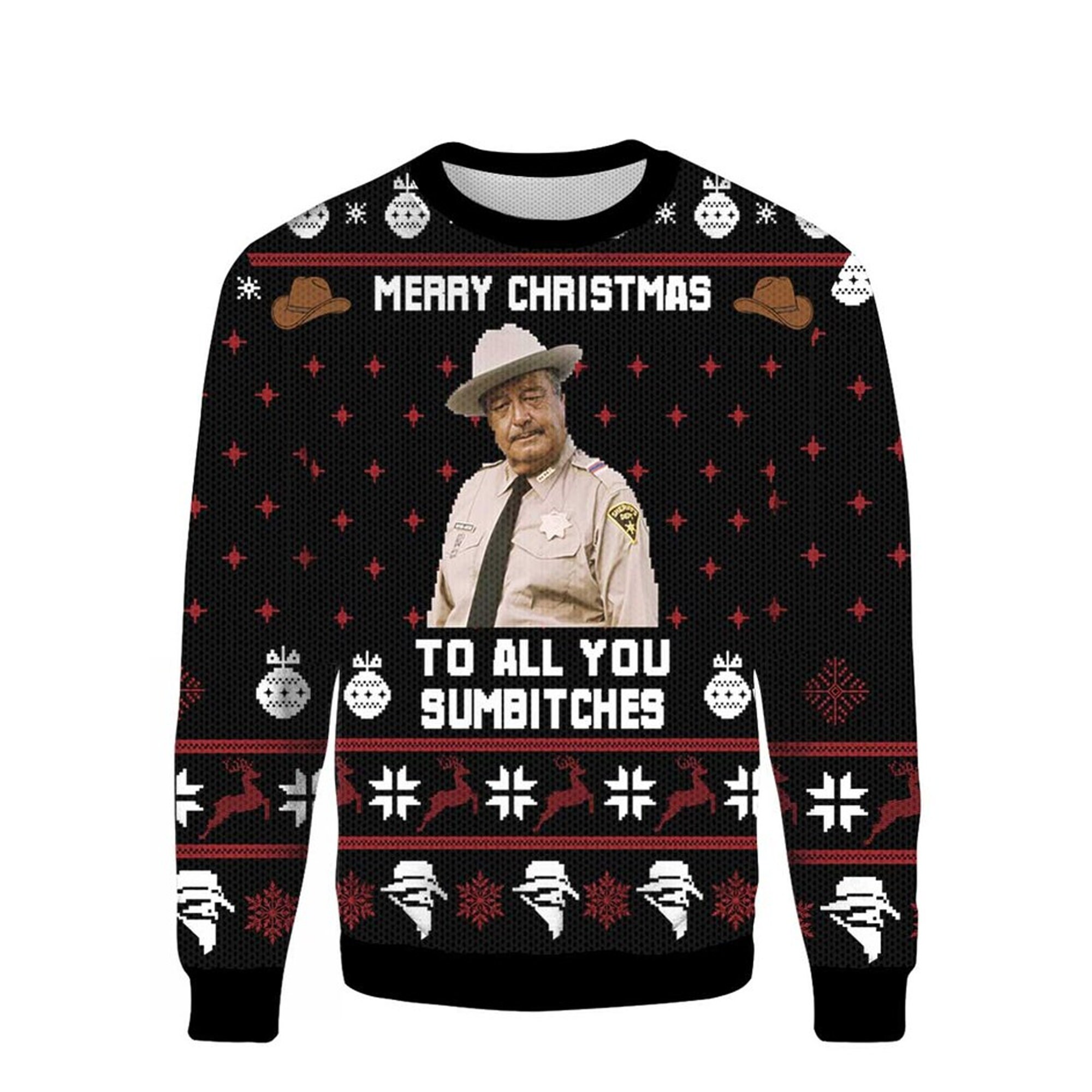 Smokey and the best sale bandit ugly christmas sweater