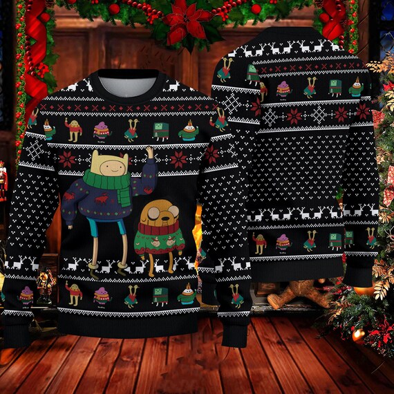 Adventure time ugly christmas sweater cheap