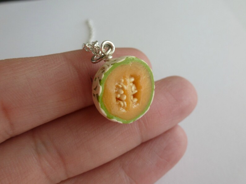 Cantaloupe Miniature Food Jewelry Fruit Jewelry Gifts for Her Etsy
