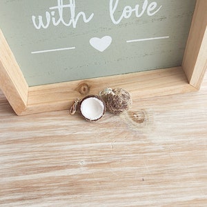Kokosnoot bedels Handgemaakte cadeaus Cadeaus beste vriend Polymeerklei sieraden Handgemaakte sieraden Sieradensets