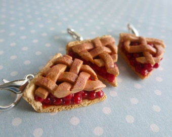 handmade cherry pie charm