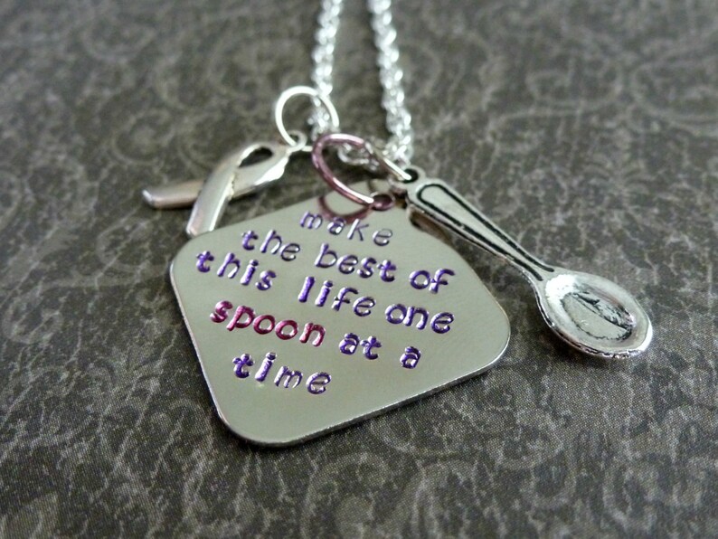 Chronic Pain Jewelry Spoon Theory Invisible Illness Jewelry Etsy