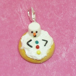 handgemaakte gesmolten sneeuwpop suiker cookie charme