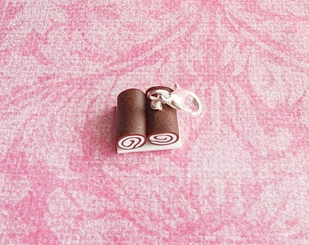 Handgemaakte cakebedel van polymeerklei: miniatuur voedselsieraden