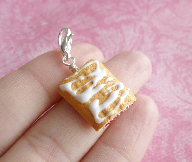 Handmade Jewelry Polymer Clay Jewelry Breakfast Charm Miniature Food Jewelry Clay Jewelry Handmade Gifts image 4