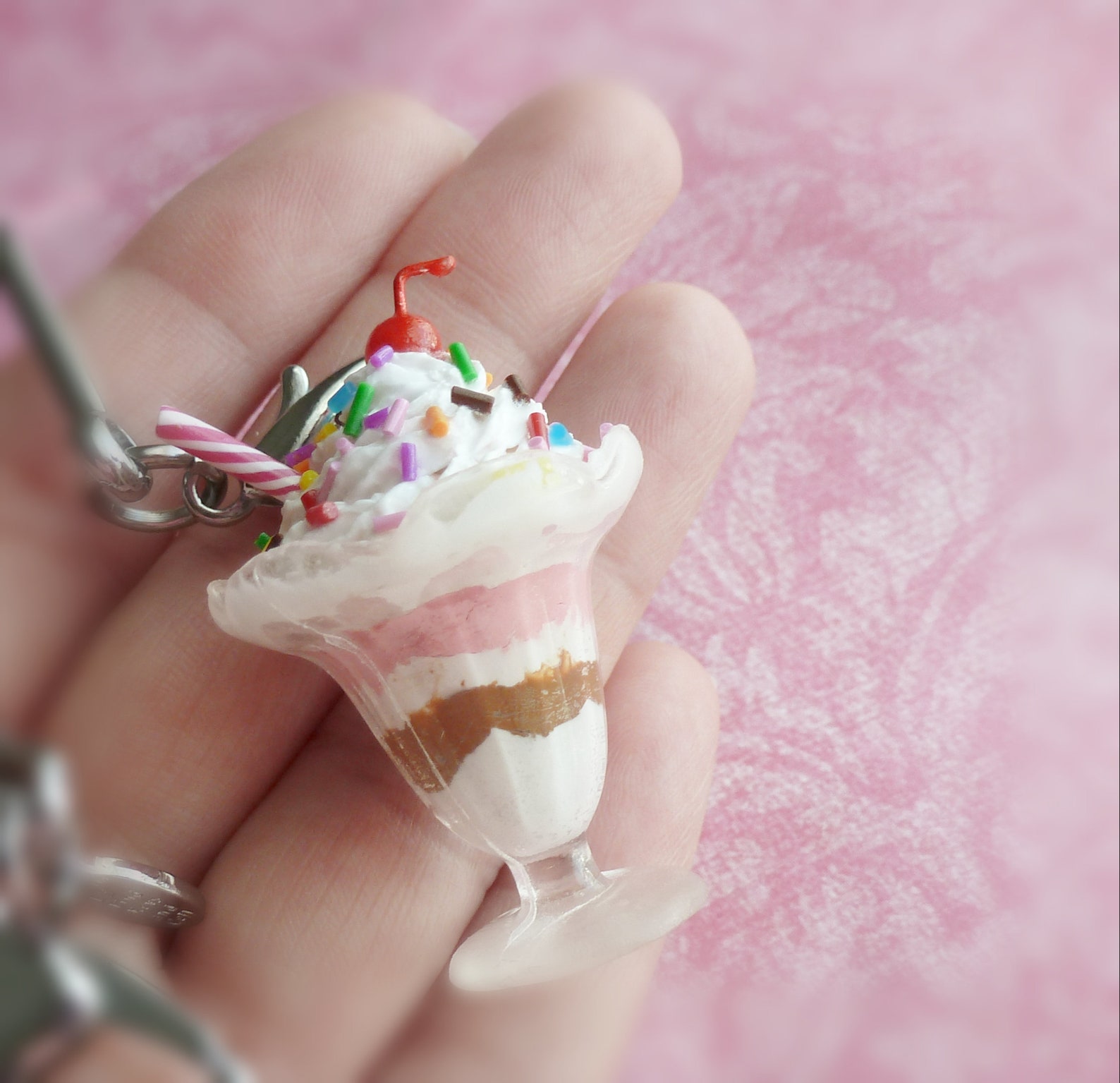 Purse Key Hook Purse Key Finder Miniature Food Jewelry Polymer Etsy