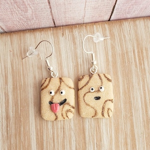 Silly Cereal Earrings,Miniature Food Jewelry,Food Earrings,Polymer Clay Jewelry,Handmade Jewelry