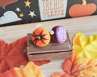 halloween donut earrings/hypoallergenic earrings