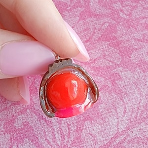 handmade chocolate covered cherry charm
