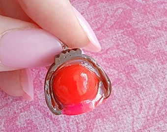 handmade chocolate covered cherry charm