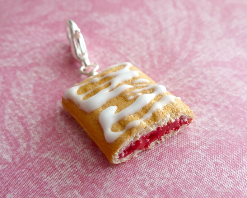 Handmade Jewelry Polymer Clay Jewelry Breakfast Charm Miniature Food Jewelry Clay Jewelry Handmade Gifts image 1