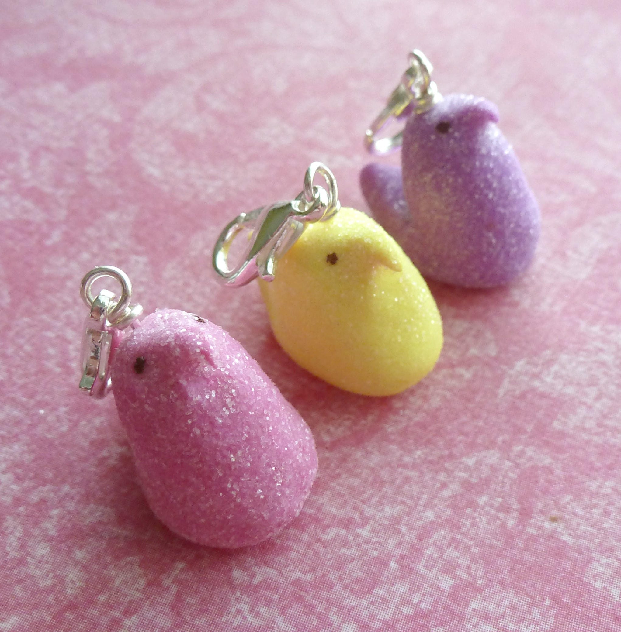 Easter Eggs Miniature Food Jewelry Clay Jewelry Easter Egg Charm Set Polymer Clay — AllSoCharming