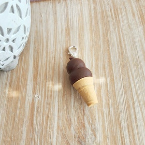 Dipped Ice Cream Cone Charm Miniature Food Jewelry Polymer Clay Jewelry Food Charms Etsy