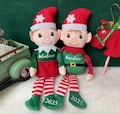 Personalized Christmas Elf, Custom Elf Plush, Elf with Name, Stocking Stuffer