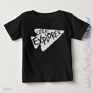 Little Explorer Short Sleeve Toddler T-Shirt, Hipster Children, Arrowhead, Little Explorer, Adventurer, Modern Kids Clothes, Personalized