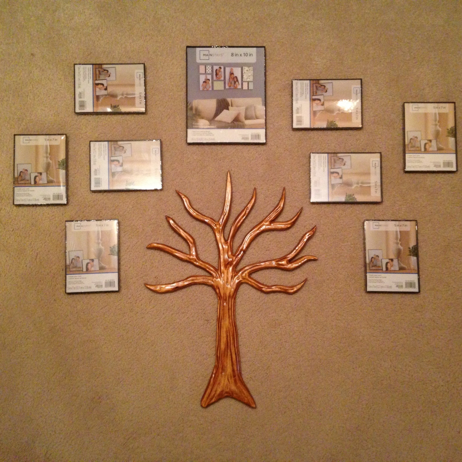 Carved Wood Family Tree Wall Hanging Etsy
