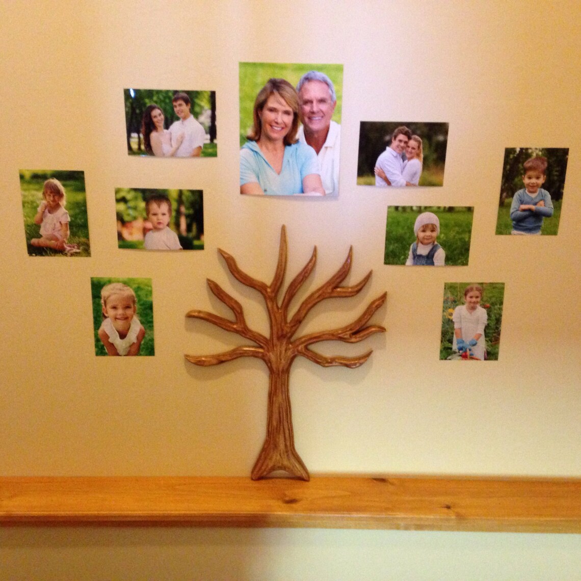 Carved Wood Family Tree Wall Hanging Etsy