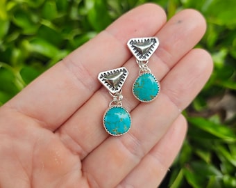 King Manassa Turquoise Dangle Earrings