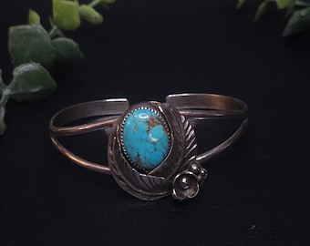 Tibetan Turquoise Sterling Silver Bracelet