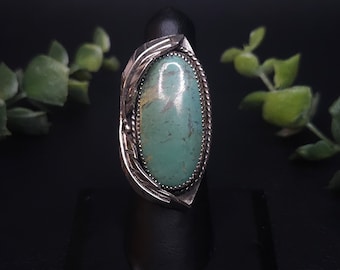Turquoise Feather Ring