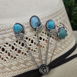 Cowboy Hat Pins - Sterling Silver